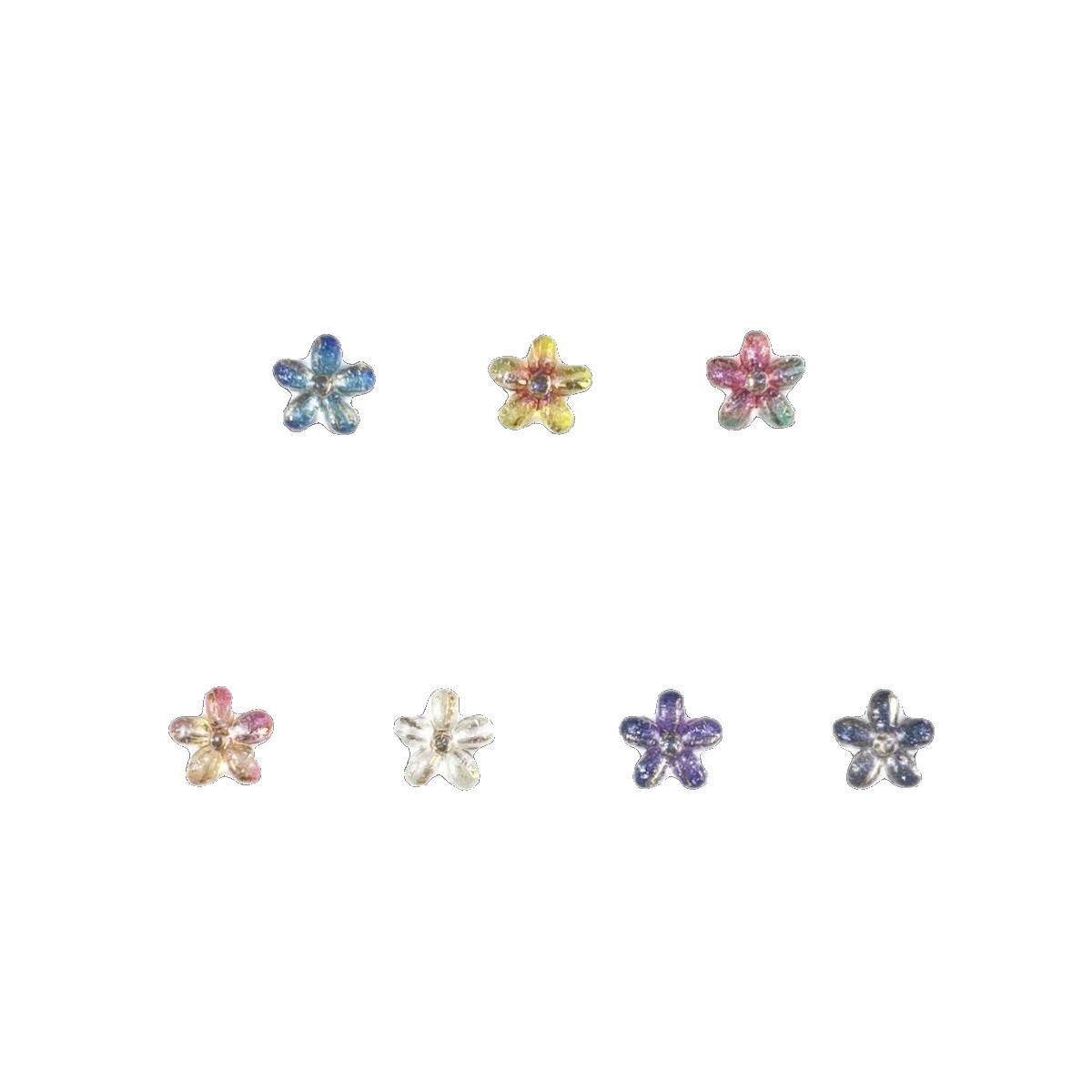 Gradient Summer ~ Colorful Dopamine flower Stud earrings for women, summer earrings, 2025 new style earrings Item Picture