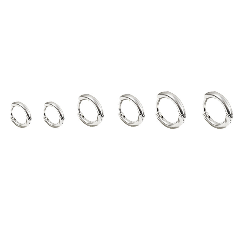 s925 Silver needle, compact and simple, smooth ear rims, niche design, high-end ear buckles, no need to remove and maintain your ears while sleeping Item Picture