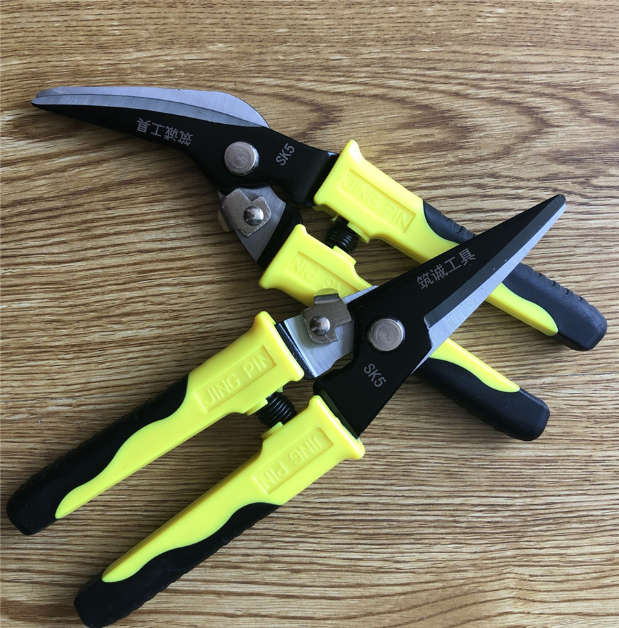 Factory direct sales of 10-inch sheet shears, multi-functional sheet shears, diamond mesh shears, sheet straight shears Application Scenario
