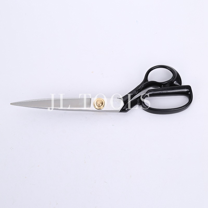 Daji Clothing Scissors, leather cutting, fabric sample cutting, elbow and upturned head, 10-inch tailor, door store, cutting bed, lathe, sewing Specification drawing