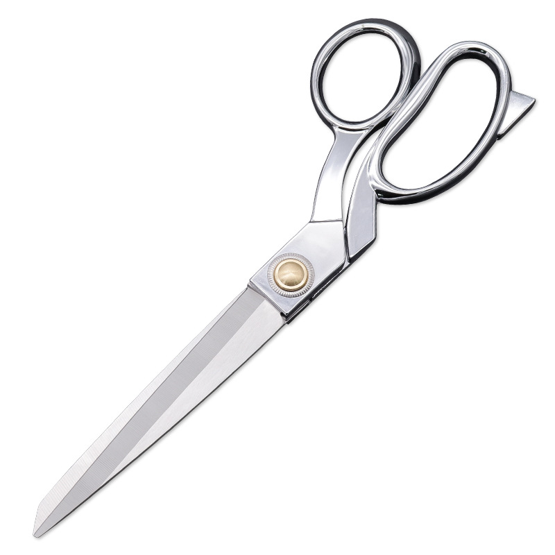 Factory wholesale tailor scissors, clothing leather cutting, fabric sewing large scissors, 10-inch all-steel tailor scissors details Picture