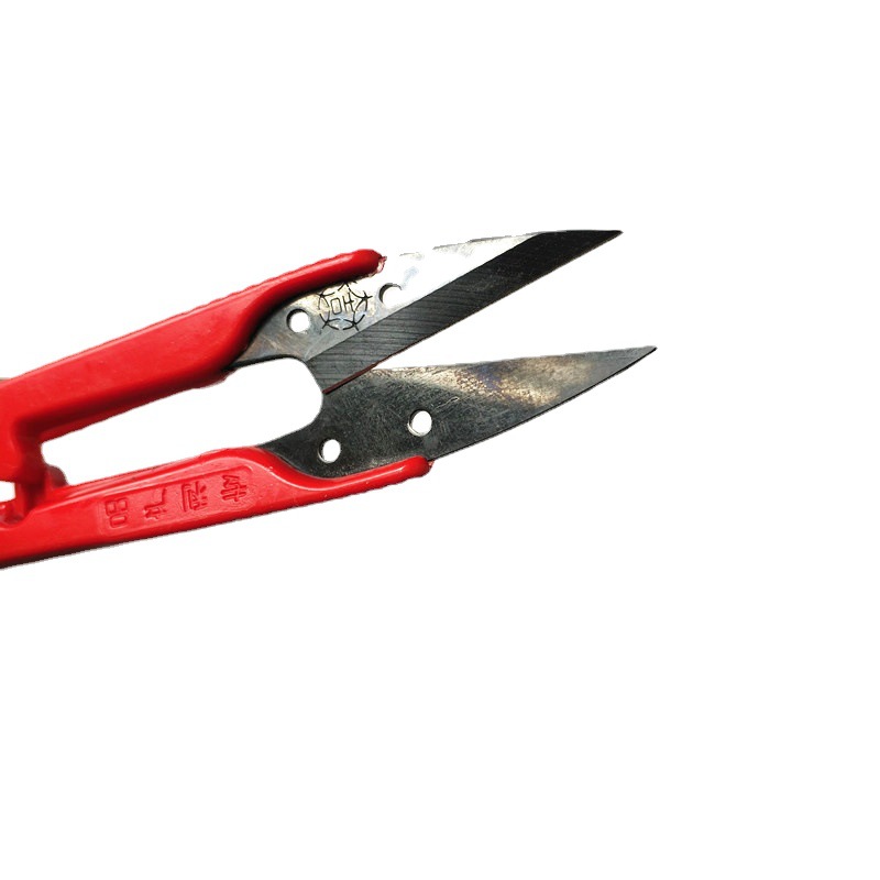 Daji plastic handle, thread end, yarn cutting, U-shaped spring, small scissors, cross-stitch, stainless steel scissors, large scissors, tailor Item Picture