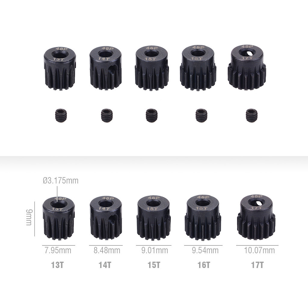 SURPASS HOBBY original 48DP13T-30T black steel metal gear RC remote control car motor gear parts details Picture