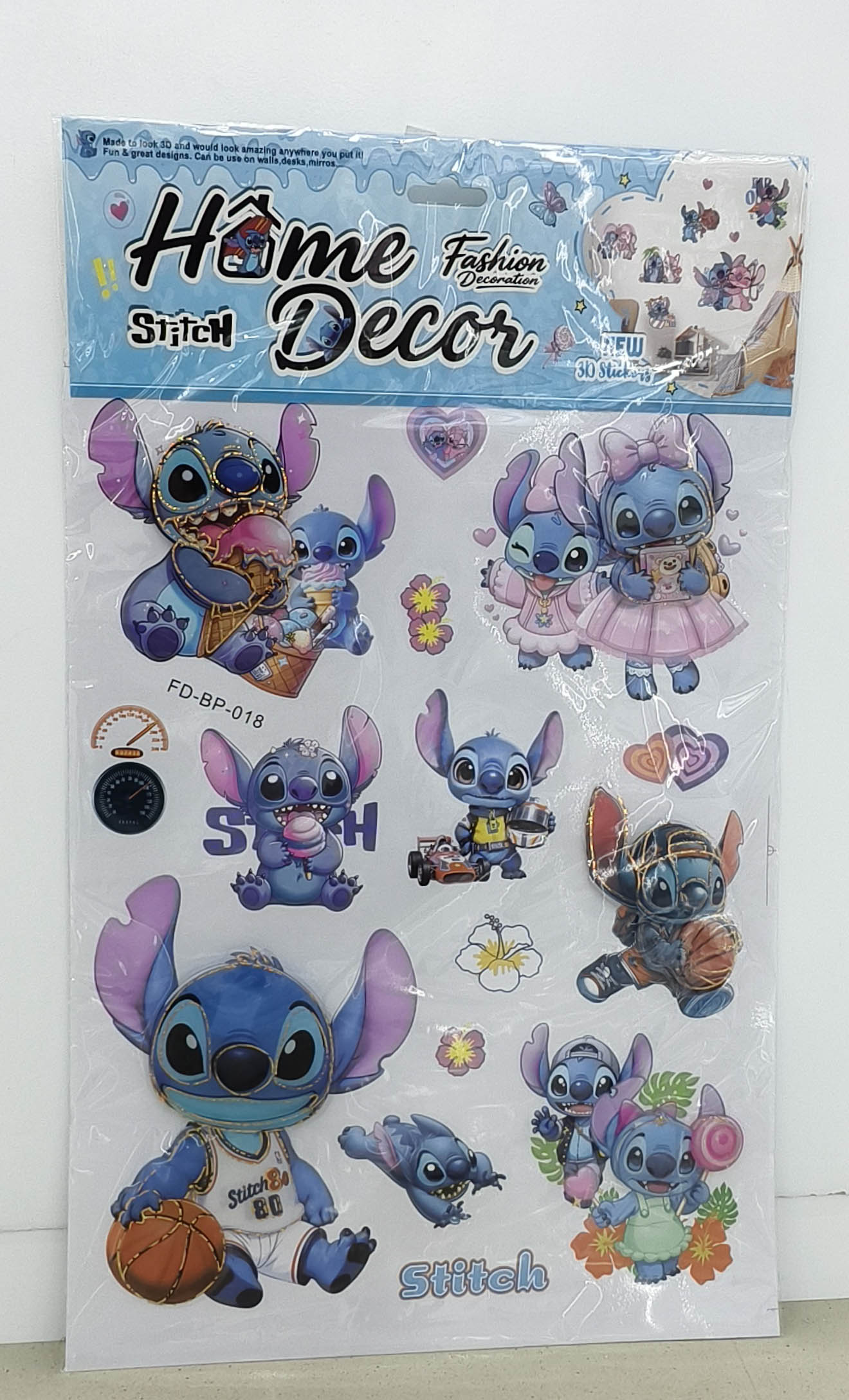 FD-BP Cartoon Layer upon Layer Decorative stickers Application Scenario