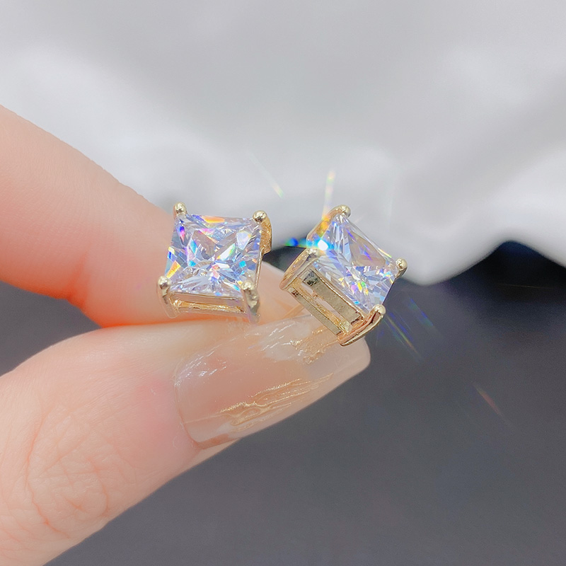 饰品/耳饰/耳钉/3对耳钉/滴油白底实物图