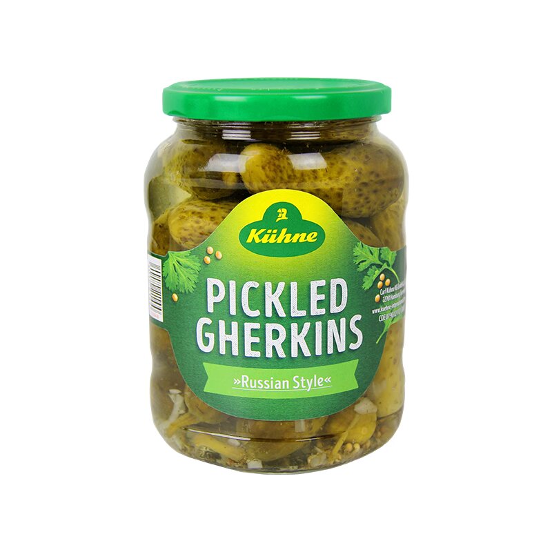 批发包邮！德国进口零食冠利酸甜青瓜670g西餐汉堡面包配菜酸黄瓜