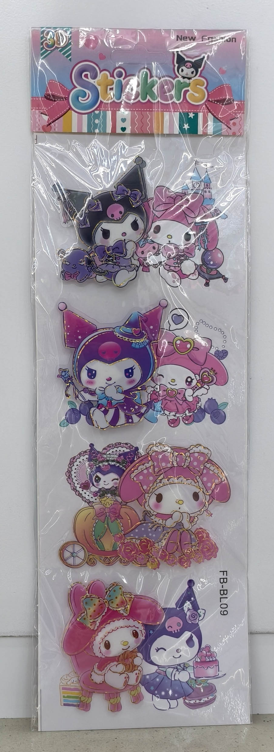 FB-BL cartoon layer upon layer decorative stickers Application Scenario