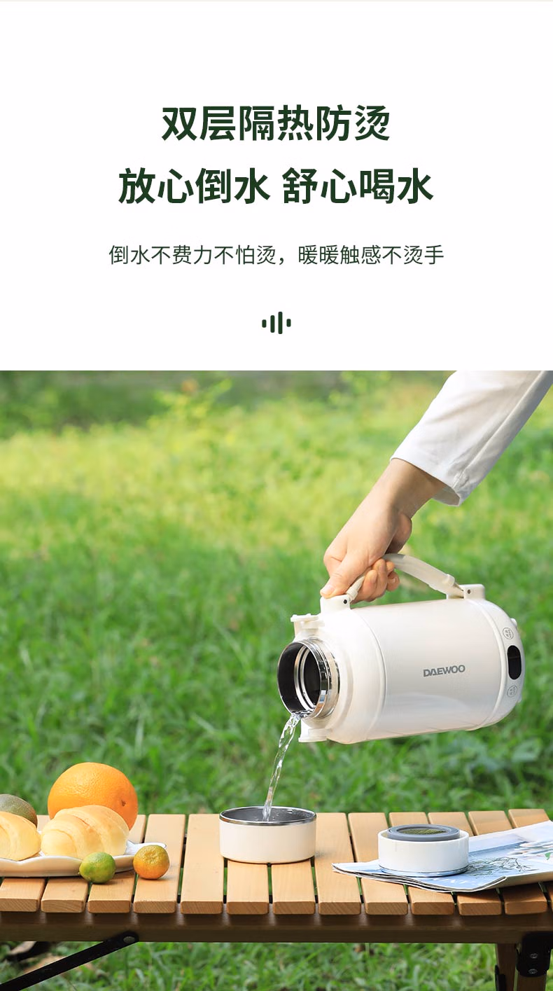 Free shipping for wholesale! DAEWOO Portable Mini Boiling Water travel Tea-making Electric Water Cup DYSH-BX12 pic 12