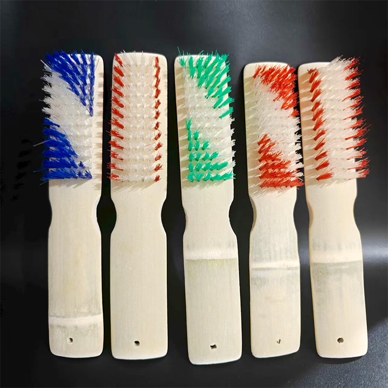 【外面】双色竹刷395/箱双色竹刷 竹制家用鞋刷 长柄竹刷 洗衣刷凉席刷 1元货源批发