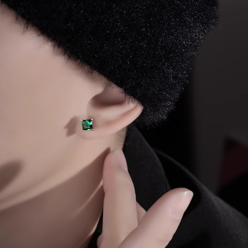 饰品/耳饰/耳钉/3对耳钉/滴油细节图