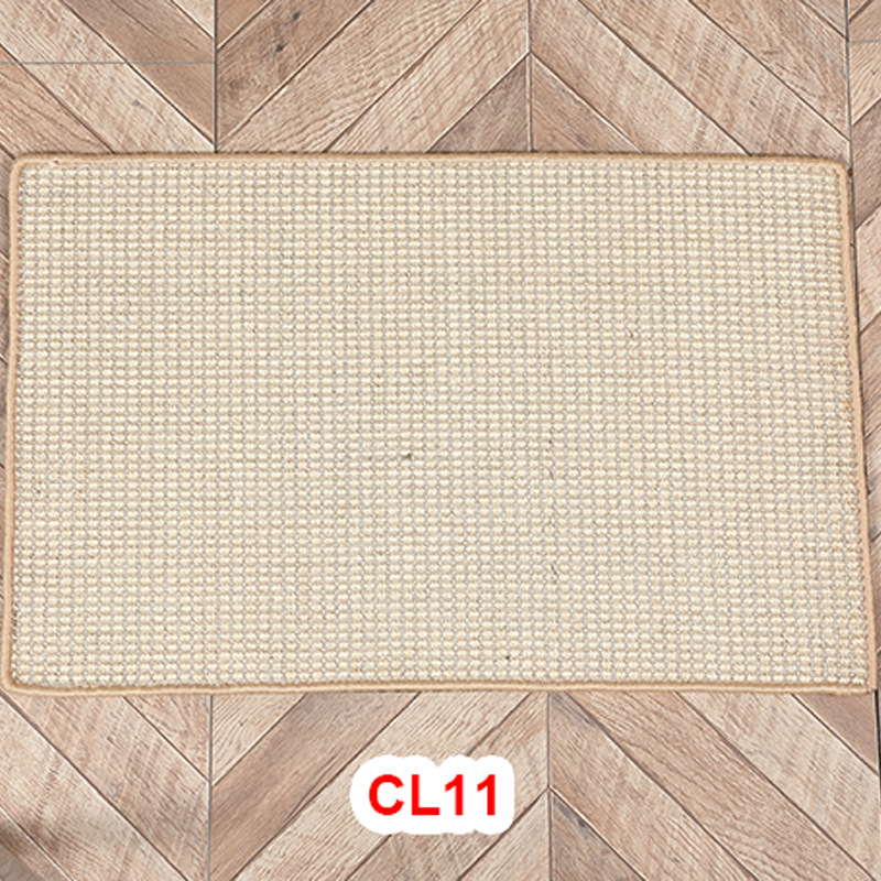 The solid-colored sisal carpet is anti-slip and soundproof