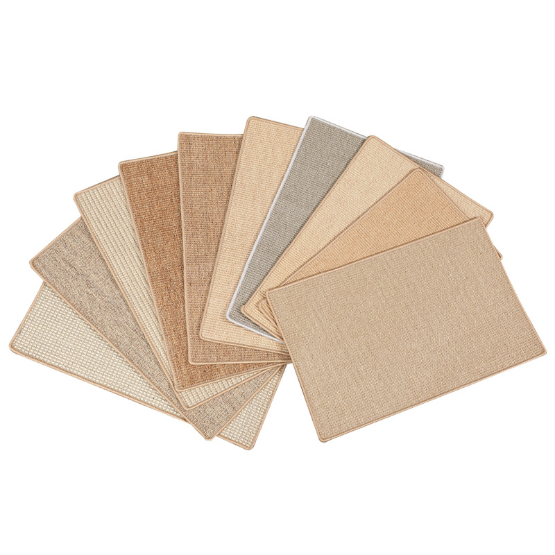 The solid-colored sisal carpet is anti-slip and soundproof Specification image