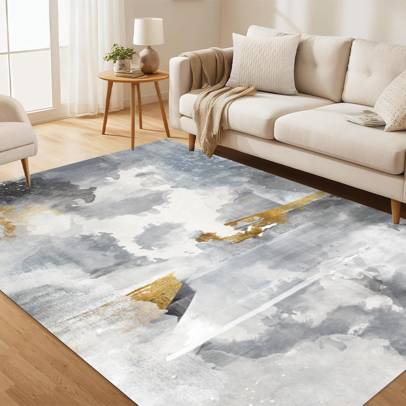 Washable carpet is anti-slip and dries quickly, suitable for use in front of the sofa, living room and bedroom details Picture