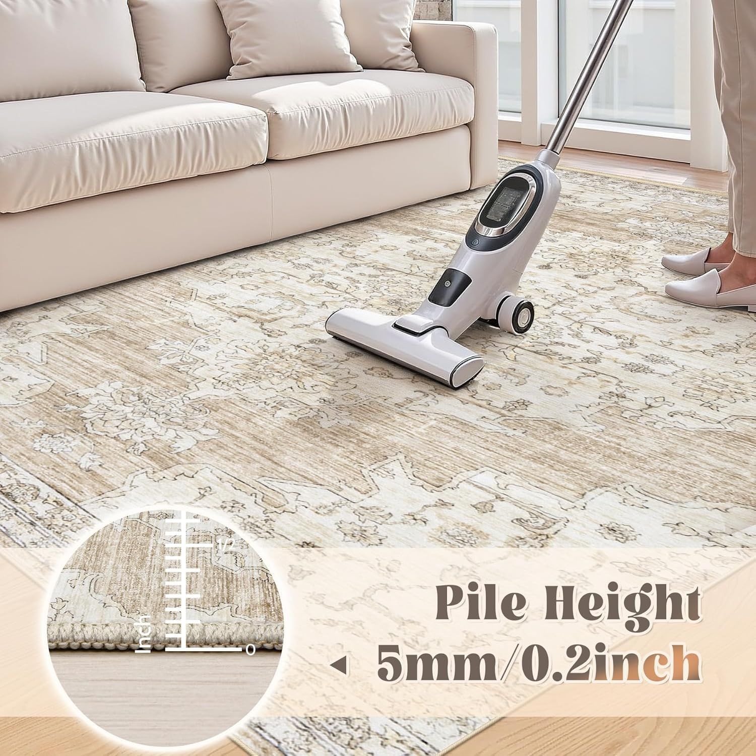 The carpet is washable, anti-slip and foldable Application Scenario