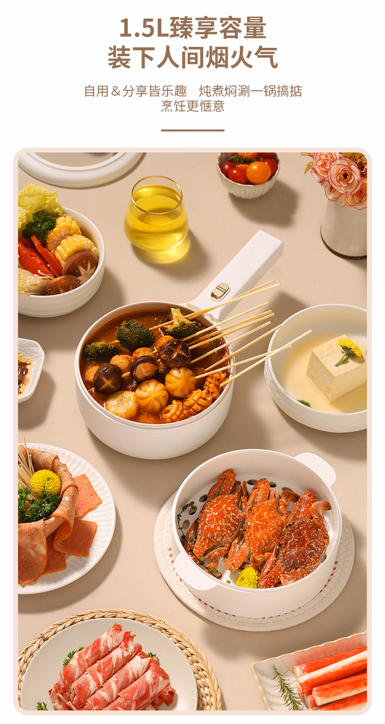 批发包邮！DYZG-1570 大宇DAEWOO液体加热器 电煮锅1.5L 小电锅详情19