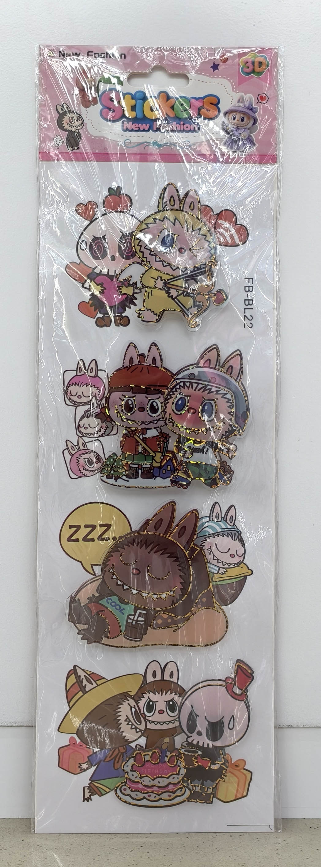 FB-BL cartoon layer upon layer decorative stickers Specification image