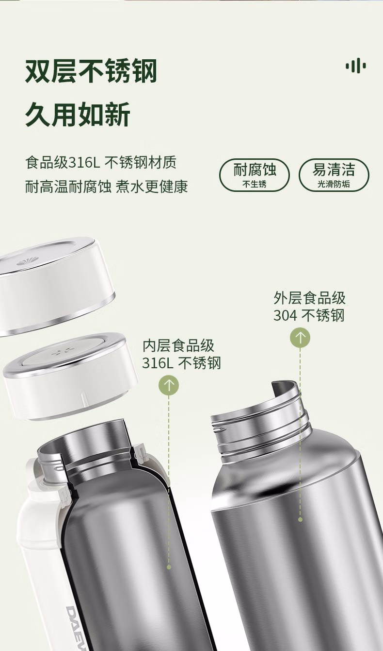 Free shipping for wholesale! DAEWOO Portable Mini Boiling Water travel Tea-making Electric Water Cup DYSH-BX12 pic 17