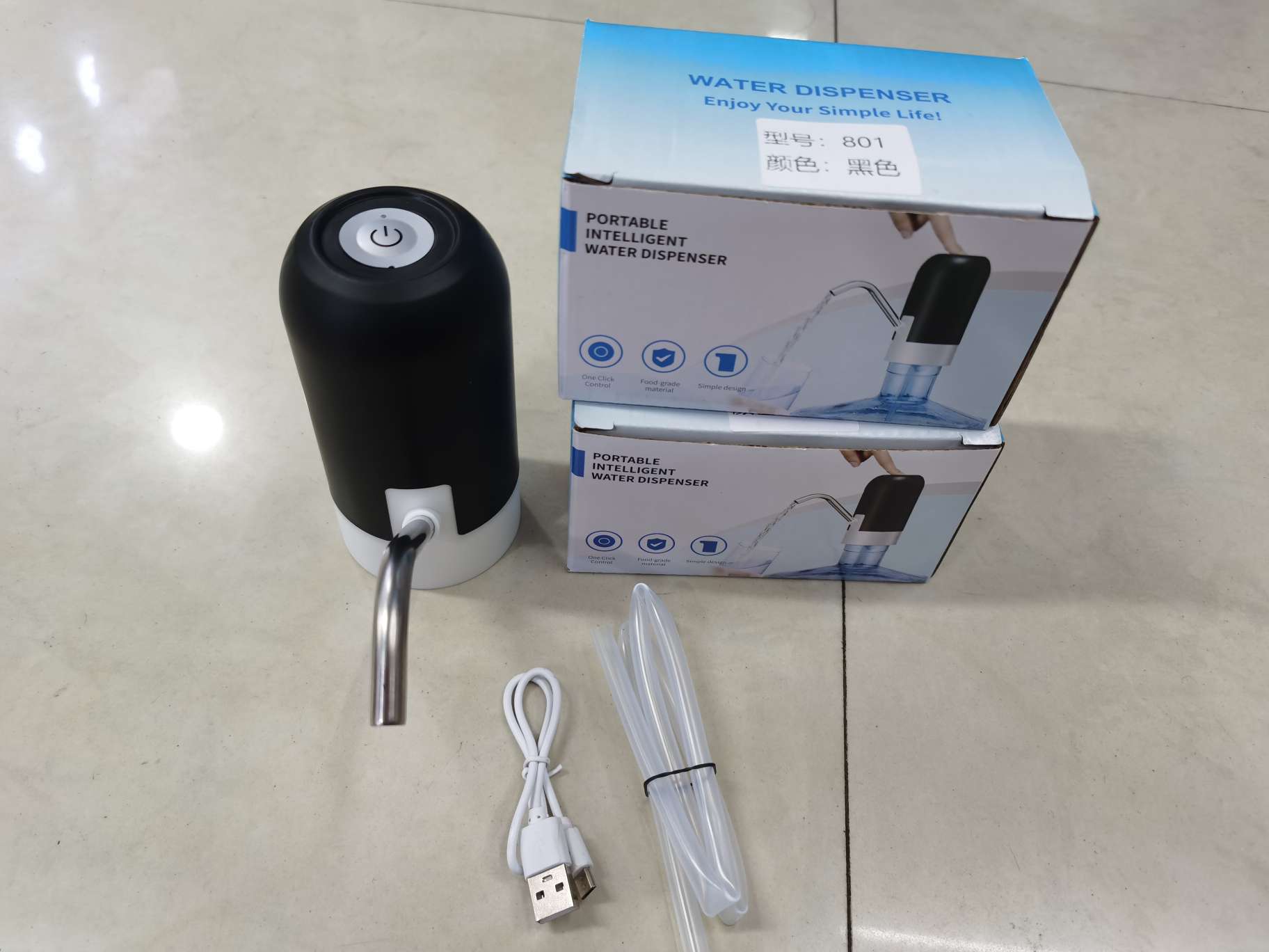 USB water pump, electric water barrel, automatic water filling device, rechargeable water dispenser, tea brewing, bottled water dispenser Specification drawing