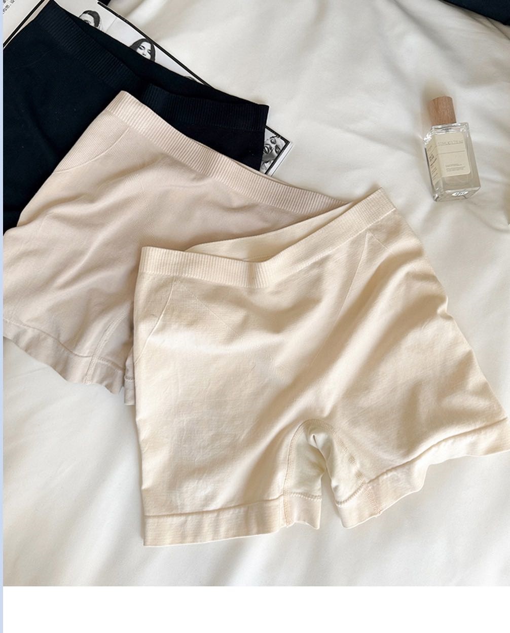 Seamless, safe and leak-proof underpants for women, summer thin leggings, two-in-one underpants, comfortable and breathable, briefs full figure