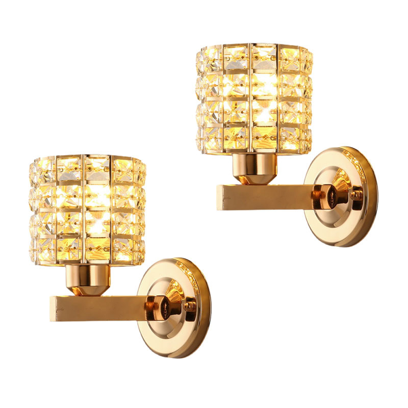 Crystal wall lamps, European-style creative and versatile, suitable for dining rooms, living rooms, background walls, light luxury corridors, passageways, and hotel decorative lights Application Scenario