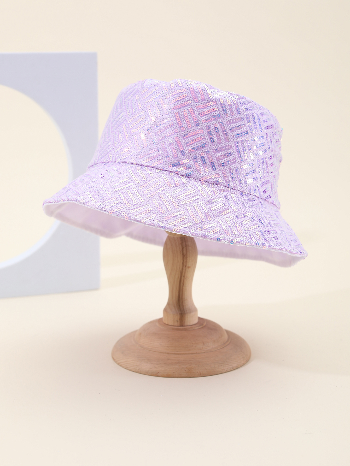 Spring and summer cross-border European and American bestsellers, irregular left and right sequined fisherman hats, fashionable and versatile, travel sun protection and sunshade foldable basin hats, export adult hats, all size 58CM Item Picture