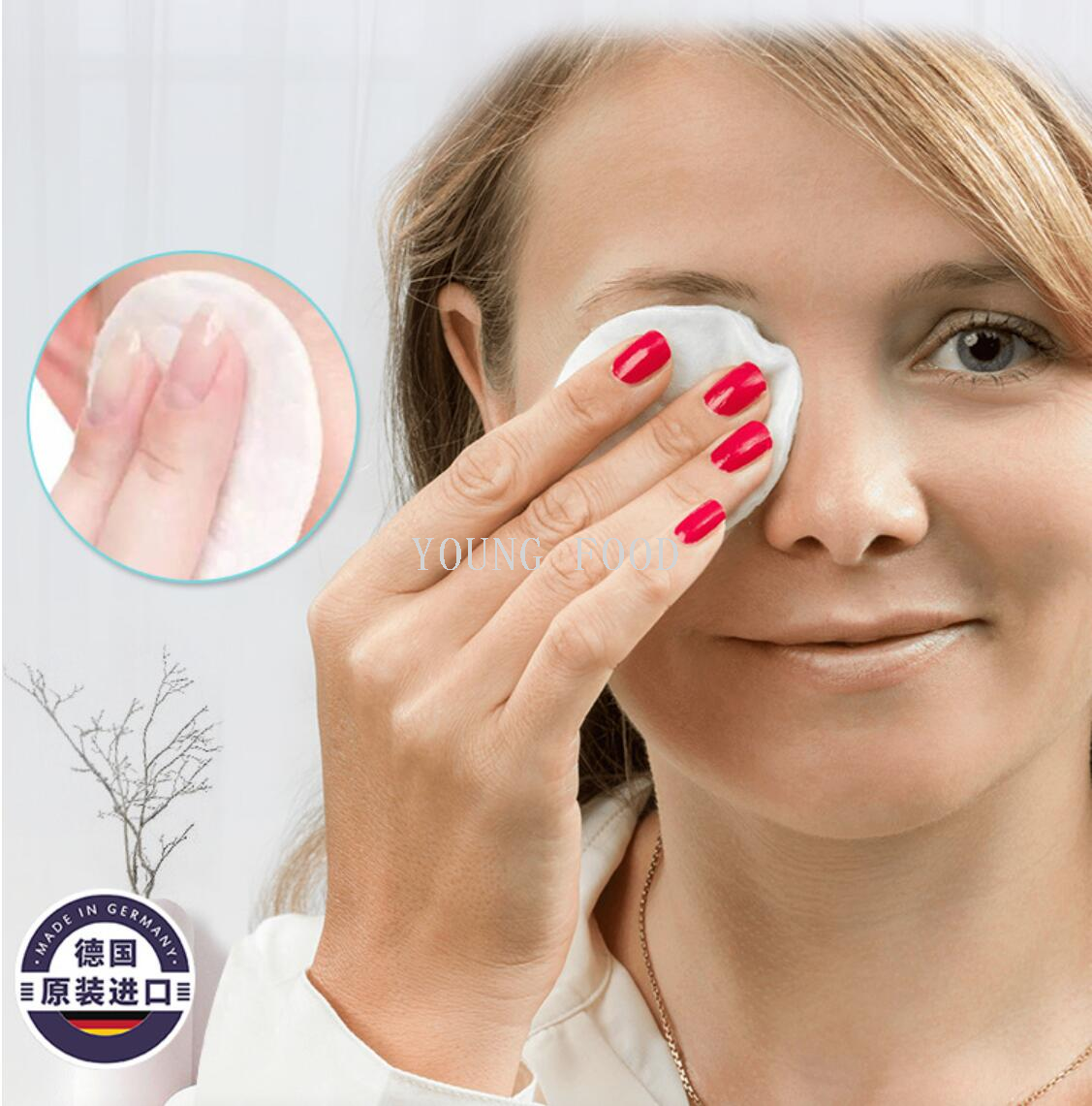 零批包邮！德国进口百货手办穿戴甲DM ebelin化妆棉dm卸妆棉140片详情16