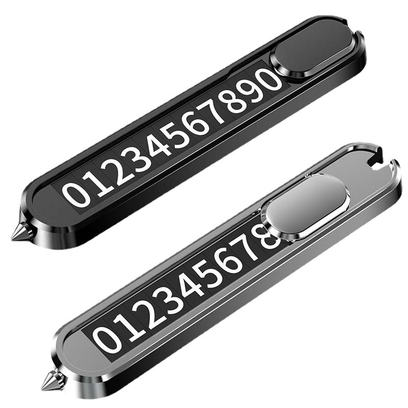 Weihaisheng General Motors Temporary Parking Card Three-in-one Metal temporary parking phone number Card Creative car accessories Item Picture