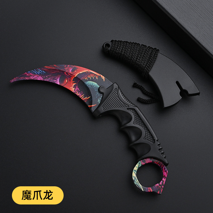 Game peripheral csgo claw knife, uncut claw knife toy model, knife self-defense cold weapon, eagle claw knife play undefined