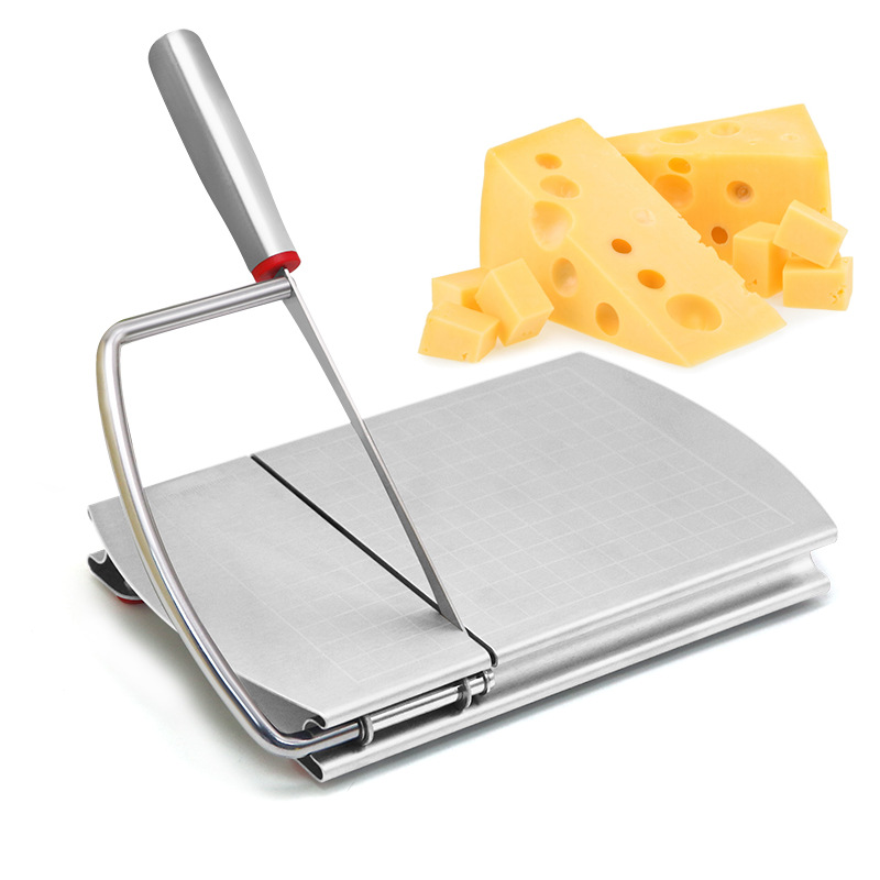 Cross-border stainless steel cheese slicer with scale foie gras cheese slicer, kitchen tool for cutting vegetable dough full figure