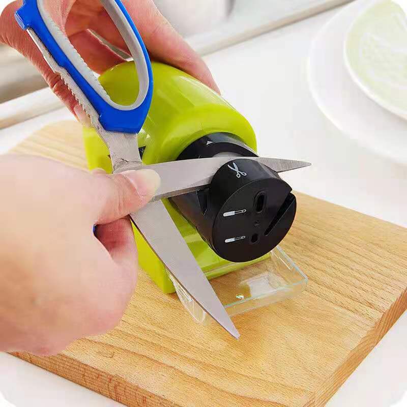 Electric knife sharpener, electric whetstone, kitchen tools, electric small tools, new kitchen products, new t Application Scenario