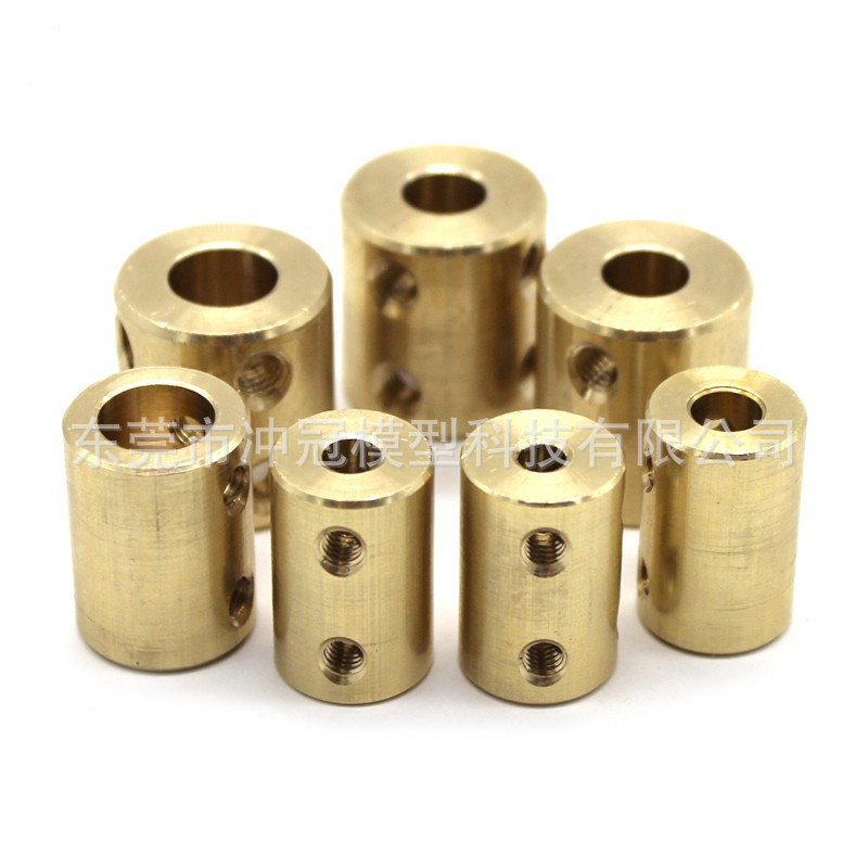 Cylindrical couplings, rigid couplings, pure copper and brass connectors, motor accessories details Picture