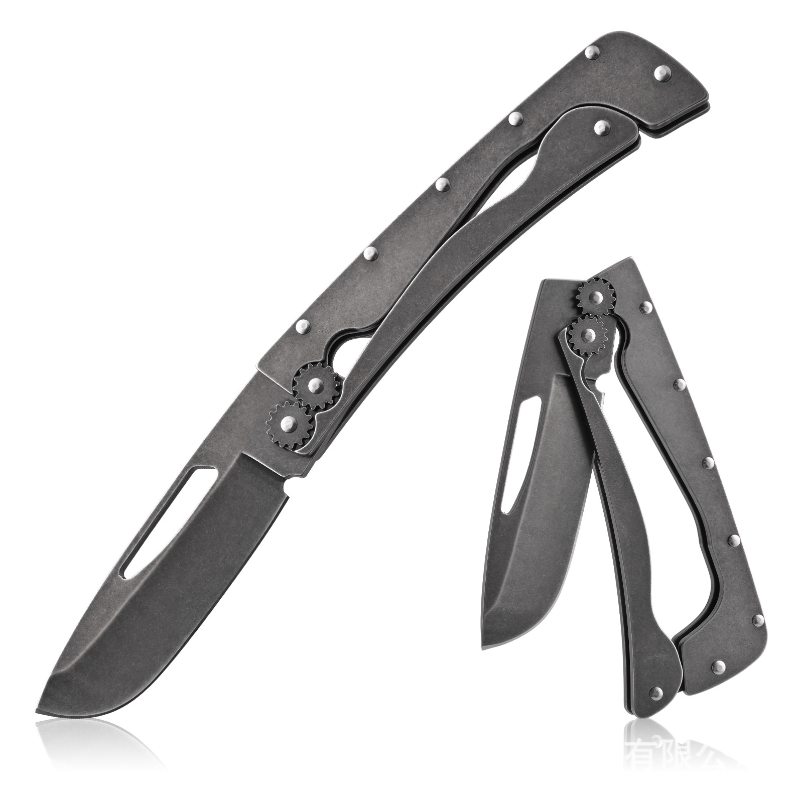 New sharp blade retro foldable portable outdoor camping multi-functional handle meat knife [with Gift box] Item Picture