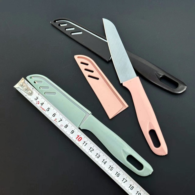 (Macaron) Color series fruit knife, fruit and vegetable peeler, colored plastic shell fruit knife 1-yuan store Application Scenario