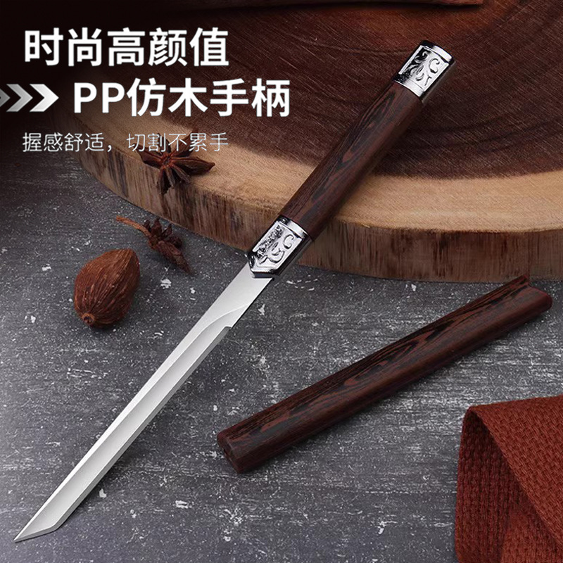 Best-selling Magic Pen Knife, outdoor portable multi-functional knife, household fruit knife, camping tool knife, meat slicing and peeling knife Specification drawing