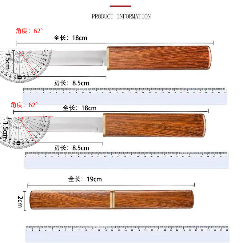 New popular knives, including Dragon and phoenix Double knives and mandarin duck double knives, are available for express delivery. They are sharp, portable and suitable for household use, such as fruit and melon knives Application Scenario