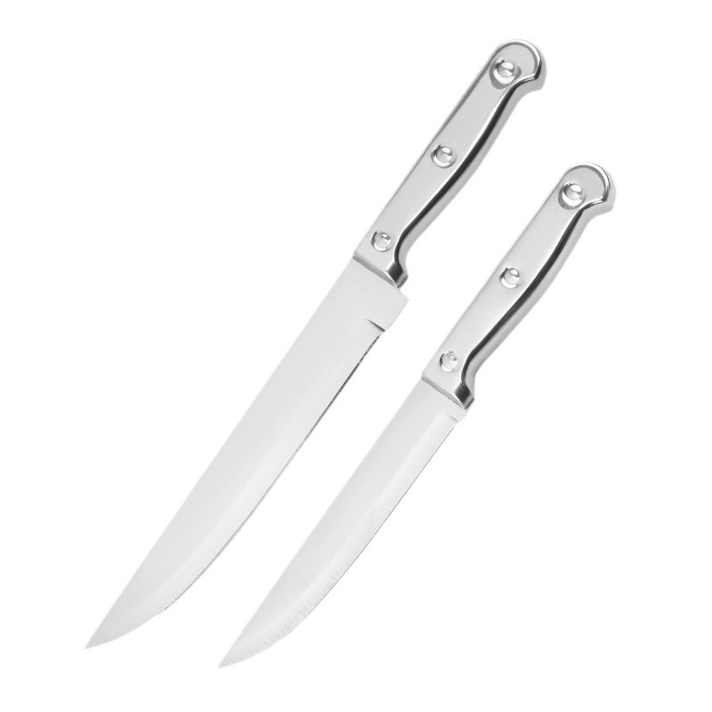 All-steel fruit knives in stock, household fruit knives, peelers, internet-famous all-steel handle fruit knives, kitchen knives Item Picture