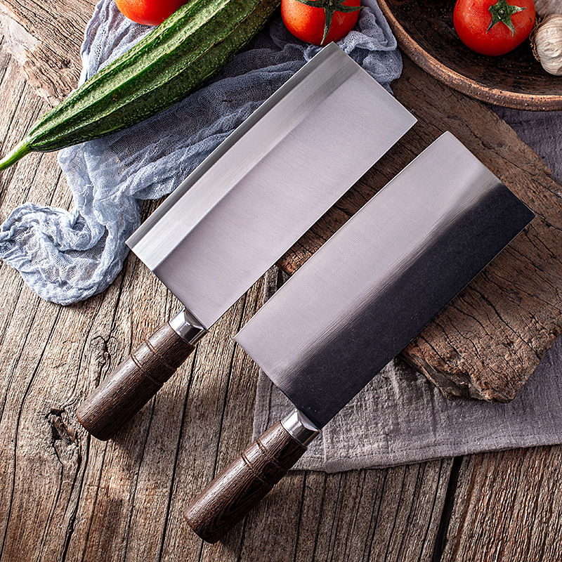 Composite steel welded edge, mulberry knife, slicing knife, sharp, high-hardness kitchen knife, household knife, three-in-one stainless steel kitchen knife, Yangjiang full figure