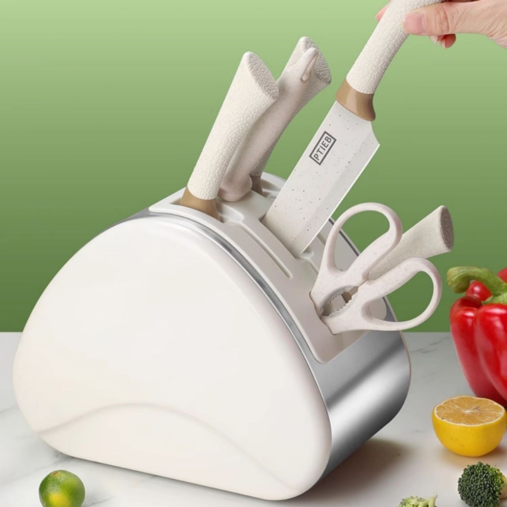 Factory direct sales of German knives, kitchen knife and cutting board sets, vegetable and bone cutting household sets details Picture