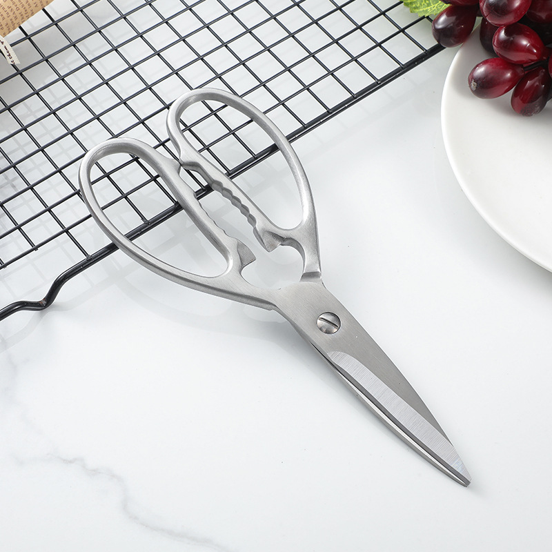 Integrated scissors, kitchen stainless steel multi-functional scissors, all-steel chicken bone scissors, household powerful chicken bone scissors, special for bone cutting details Picture