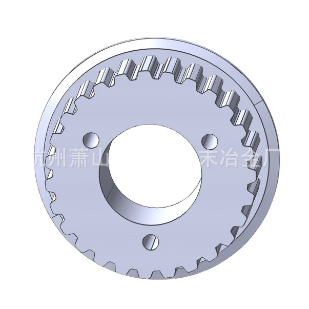 Synchronous pulley drive, pulley idler, powder metallurgy process, iron-based material, Zhejiang Powder Metallurgy Factory Specification drawing