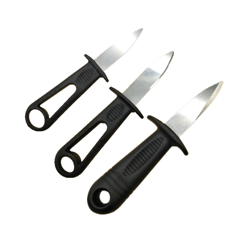 A large quantity of stainless steel oyster knives in stock, oyster knives for opening oysters, oyster shells, sea scallops, oyster knives Item Picture