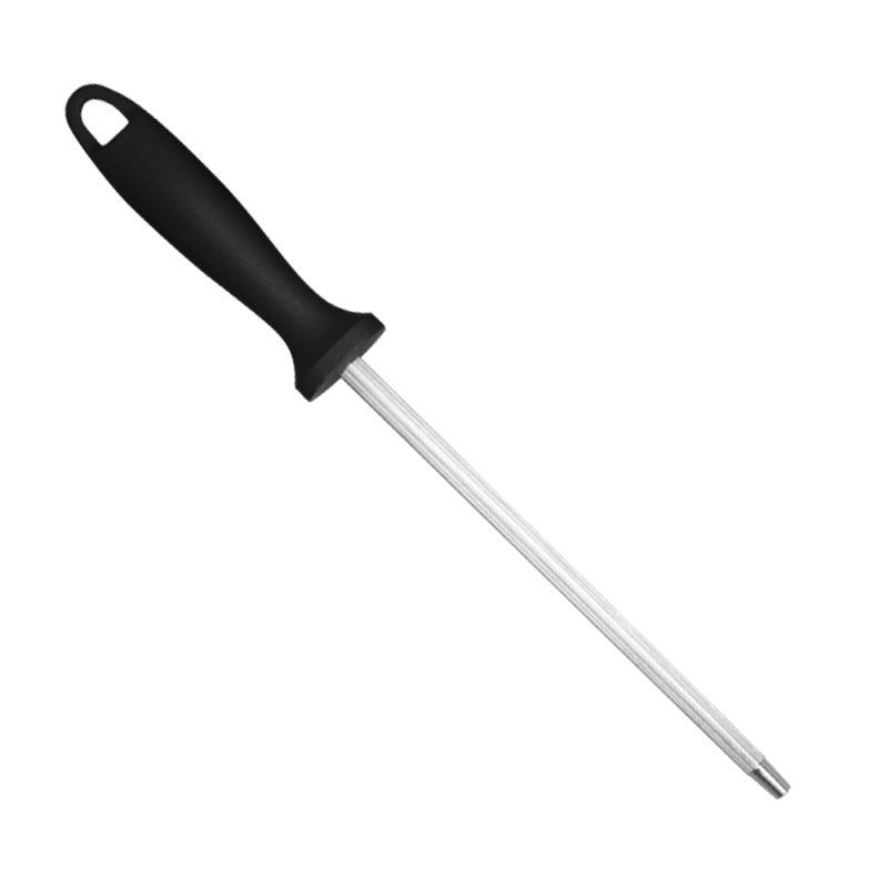 High-carbon tungsten steel knife sharpening stick, a professional knife sharpening tool for both household and commercial use in the kitchen. 12-inch butcher knife sharpening stick, knife sharpening tool Item Picture