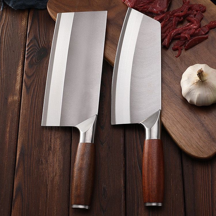 All-steel kitchen knife for household use, wear-resistant and sharp, slicing knife, multi-functional chopping knife for chefs, ladies' knife Application Scenario