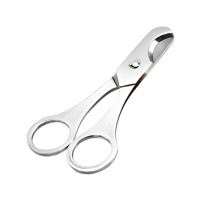 Multi-functional stainless steel cigar clipper, 1.2-inch metal tablet scissors, portable cigar tool, fish feed scissors Item Picture