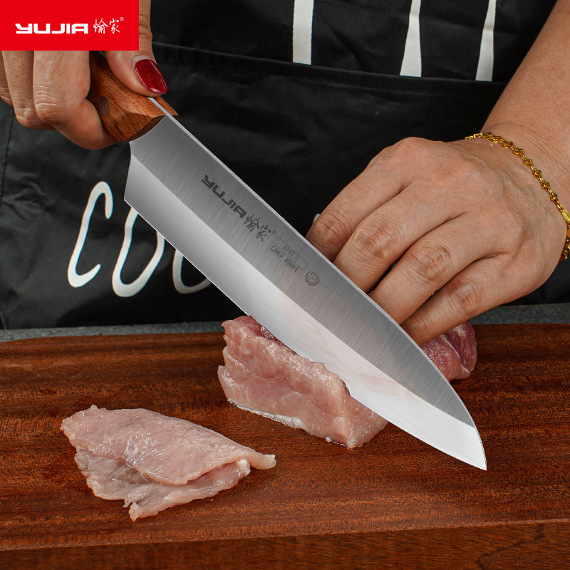 Factory wholesale of stainless steel multi-purpose knives, chef knives, meat knives, fruit knives, kitchen cooking knives and household kitchen knives details Picture