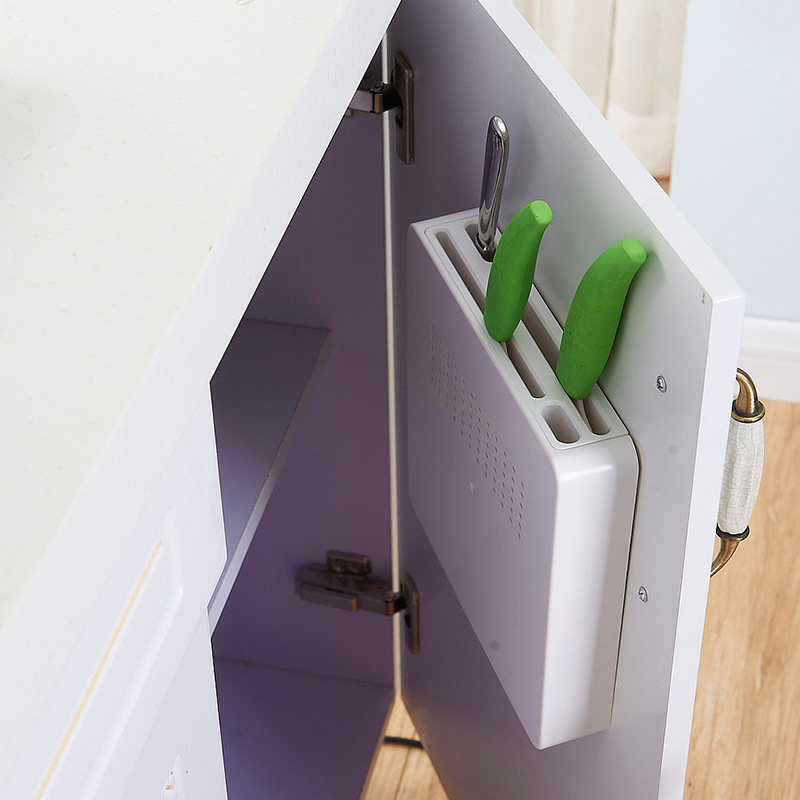 Kitchen invisible knife rack, home goods, creative kitchenware, kitchenware, knife storage. Plastic knife rack doesn't take up much space Specification drawing