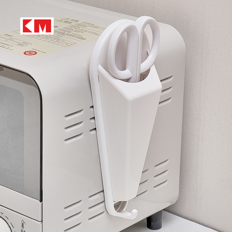 KM 5306 Magnetic scissor Storage Box, refrigerator magnetic scissor storage rack, seamless wall-mounted scissor storage rack Specification drawing