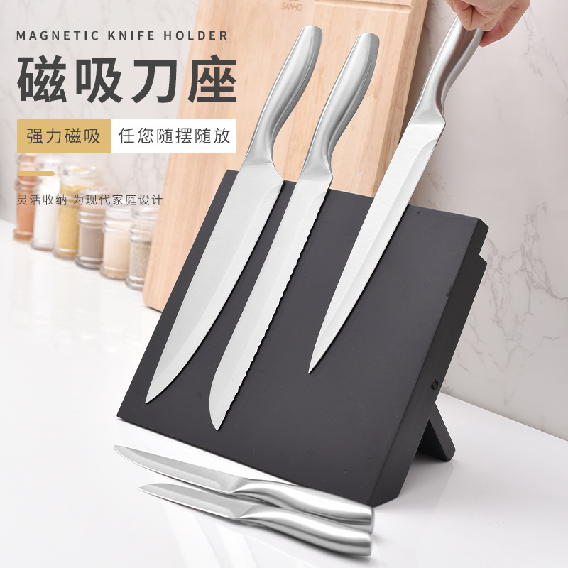Wholesale folding household multi-functional magnetic knife racks, magnetic absorption nano racks, knife holders, kitchenware, knives and kitchen knife racks details Picture