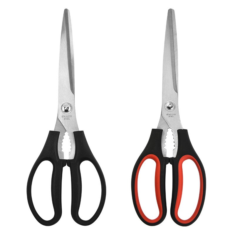Wholesale stainless steel Korean barbecue scissors, kitchen scissors, multi-functional kitchen scissors and extended barbecue scissors from the manufacturer in stock Item Picture