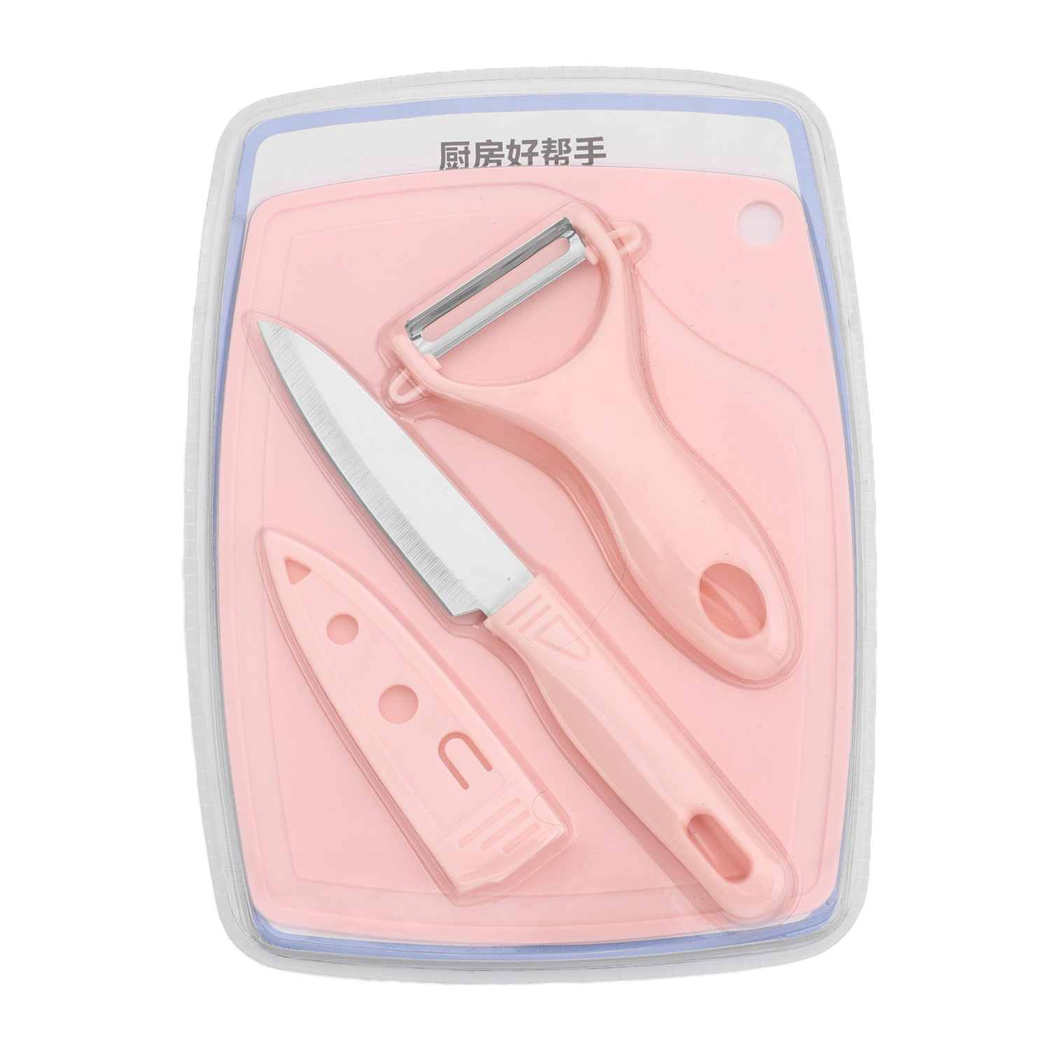 Portable three-piece fruit-cutting set for dormitories, a combination of baby food knives and stainless steel fruit knives Application Scenario